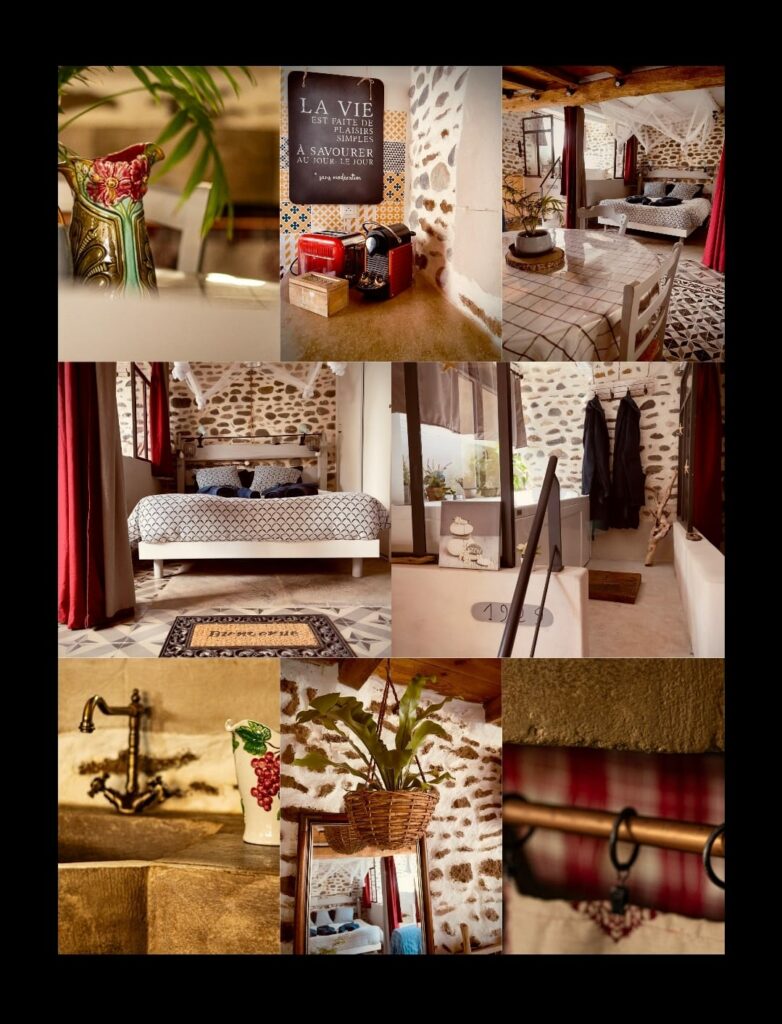 Intérieur du gîte douillet